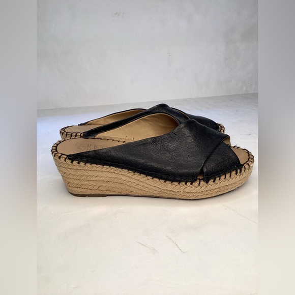 Fraco Sarto crisscross platform wedge heel sandals.  Size 6 M - Picture 2 of 9